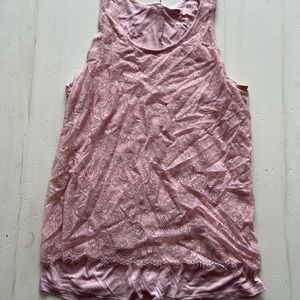 Loft pink tank top size M
